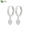 Silver Needle Minimalist Square Sign Pendant Hoop Earrings for Women Gold Earrings Party Jewelry - Image 14