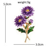 12 Birthday Flower Brooches For Women Unisex Beautiful Enamel Flowers Party Casual Brooch Pins Jewelry Gifts - Image 12