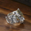 Silver Ring Tiger Rings for Women Wedding Jewelry Engagement Charm Party Gifts Ring - Image 3
