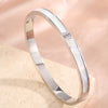 Zakol 5/1pcs Stainless Steel Bracelet With Shiny Zircon Stacking Jewelry Birthday Party Gift for Women - Image 14