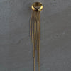 Tassel Ear Clip Gold Color Plated Stainless Steel Smooth Small Steel Bead Tassel Earrings Women's Jewe - Image 5
