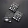 Geometric Six-Claw Heart-Shaped Crystal Zircon Basic Set Ear Studs Vintage Elegant 36 Pairs Unisex - Image 3