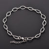 Geometric Stainless Steel Figaro Bracelet Link Oval Hand Chain for Women Men Rhombus Wristband Bangle Anklets Metal Jewelry Gift - Image 3