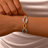 Minimalist Handmade Chain Bracelet for Women,Stainless Steel Oval Bracelets, Jewelry Gift - Image 5