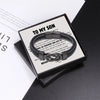 Stainless Steel Bracelets To My Son Gift From Mom Leather Bracelet Forever Linked For Boy Children Birthday Party Christmas Gift - Image 4