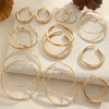 Eight-Pair Hoop Earring Set in Gold-Tone or Silver-Tone - Image 1