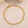 Gold Plated Bold Paper Clip Chain Statement Necklace Minimalism Link Chain Necklaces For Women Ladies Chains - Image 15