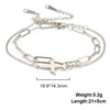 Stainless Steel Bohemia Gold Color Aircraft Anklets Two Layer Foot Legs Anklet Foot Chain Jewelry Accessories Gifts - Image 10