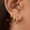 Stainless Steel 1 Pair Minimalist Huggie Hoop Earrings For Women Gold Color Tiny Round Circle 6/10/12mm Punk Unisex Rock Earring - Image 1