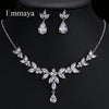 Cubic Zirconia Stud and Necklace Set with 44 cm Chain in Multiple Colors - Image 8