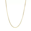 Silver Necklace Gold Plated, 1mm Box Foundation Chain Jewelry Engagement Gift for Women - Image 7