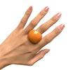Jewelry Accessories Exaggerated Acrylic Ring Classic Geometric Ring Candy Color Resin Big Dome Plain Ring Girl - Image 8