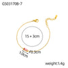 Women Jewelry Gold Plated Stainless Steel Necklace Cz Zircon Pendant 12 Month Birthstone Bracelet - Image 13