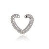 1pc Fake Piercing Heart Clip Earrings Female Delicate Zircon Buckle Ear Cuff Cartilage Ear for Women Jewelry - Image 6