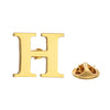 Quality Brass Initial A to Z 26 Letters Pin English Symbol Design Men's Suit Collar Lapel Brooch Pin - Image 15