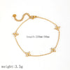 Stainless Steel Zircon Pendants Necklace Anklet Set Elegant Women High-quality Jewelry Gifts - Image 7