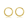 2Pcs 316L Stainless Steel Twist Hinged Septum Nose Rings Hoops for Women Men, Septum Clicker Cartilage Tragus Helix Ear Piercing - Image 4