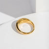 Stainless Steel Jewelry Court Shape Plain Ring Simple Commute Style Chunky Dome Rings For Women Size 6 7 8 9 - Image 4