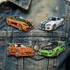 4pcs Creative Sports Car Enamel Pins Set Cartoon Brooch Lapel Pin Badge for Backpack Clothing Jewelry Accessory - Image 2