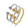 Braided Charm Open Cuff Stainless Steel Stackable Bracelets for Women Men Adjustable Bangles Charm Jewelry Party Gift - Image 1