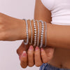 Zircon Chain Bracelet 316L Stainless Steel Women's Hand Bracelets Gold Plated Jewelry - Image 2