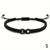 Handmade A-Z 26 Letter Heart Bracelet Woven Baided Rope Women Men Initials Name Adjustable Bangle Couple Lover Friends Jewelry - Image 28