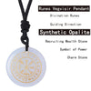 Crystal Mysterious Viking Compass Symbol Pendant Guardian Style Men's and Women's Jewelry Necklaces - Image 11
