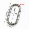 1-5Pcs Oval Coil Spring/50/65/80mm Heavy Duty 304 Stainless Steel O Ring Snap Hook Quick Release Rings Carabiner Buckle - Image 8