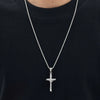 Catholic Cross Pendant Necklace for Men Women, Stainless Steel Twisted Rope Chain Gold Silver Color Faith Religious Jewelry - Image 5