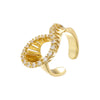 Golden Plated Brass Bracelet With Zirconia Earrings And Ring Collection Style Ladies Jewellery - Image 8