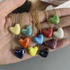 1 PC Love Heart Choker Necklace Various Color Gift Necklace Golden Color Link Chain Neck Jewelry - Image 2