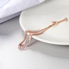 Simple Tennis Bracelet For Women Rectangle Zircon Silver Color Adjustable Bracelets On Hand Friend Gift Jewelry - Image 4