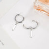 Silver Hoop Earrings Clip Golden Bowtie Ribbon Small Cute For Women Girl Gift Jewelry - Image 25