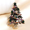 Christmas series brooch festive tree coat accessory gift watercolor pin - Image 1