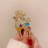 Elk Deer Crystal Pearl Brooches Badges for Women Men Party Festival Animal Pins Corsage Christmas and Year Gifts - Image 2