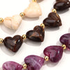 Cute Acrylic Heart Beads Choker Necklace for Women Resin Geometric Heart-shaped Beaded Collar Necklaces Girls Party Jewelry Gift - Image 23