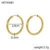 Carlidana Vintage Irregular Hammered Huggie Hoop Earrings Pvd Gold Plated Jewelry Stainless Steel Earrings Women Gifts - Image 10