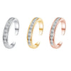 Simple Alloy Crystal Foot Ring Adjustable Opening Toe Ring for Women Girl Summer Beach Vacation Jewelry Finger Ring - Image 6