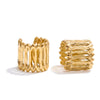 Arrivals Layered Geometric Adjustable Ear Bone Earrings for Women 316L Stainless Steel Ear Clip Jewellery - Image 8