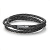 PU Leather Bracelet Multi-layer Wrap Braid Long Chain Adjustable Magnet Buckle Unisex for Women and Men Stackable Jewelry - Image 8