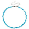 Multicolor Glass Bead Choker Necklace with Irregular Shapes - Image 11