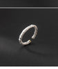 MODIAN Genuine 925 Sterling Silver Tin oil Pattern Adjustable Finger Rings For Women Sense Of Design Fine Jewelry Anel
