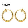 1Pair Round Circle Spring Ear Clip Non Piercing Earrings Fake Earrings Gift for Men Women Jewelry - Image 8