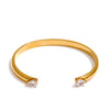 Stainless Steel Cubic Zirconia Cuff Bracelet Bangle Gift Pvd Plated Stylish Jewelry - Image 7
