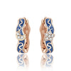 Rose Gold Series Silver Flamingo Giraffe Star and Moon Flower Earrings Elegant Party Jewelry Gifts - Image 12