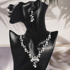 Rhinestone Necklace and Drop Earring Set in Multiple Color Styles - Image 17