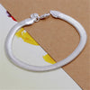 Silver Chain Twisted Bracelet Charm Chain Women Men Wedding Cute Simple Models Jewelry - Image 12