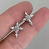 Shiny Rhinestone Zircon Cross Earrings For Women Korean Stainless Steel Earring Daily Birthday Party Y2K Jewelry Gifts - Image 10