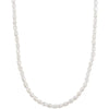 Ywyc 2.5-3.5mm Rice Shape Freshwater Pearl Necklaces 40cm Length Silver Collar Necklaces for Women Jewelry Gift - Image 5