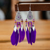 Bohemian Ethnic Feather Drop Earrings For Women Elegant Wood Beads Leaf Long Tassels Dangle Earring Girls Party Jewelry - Image 15